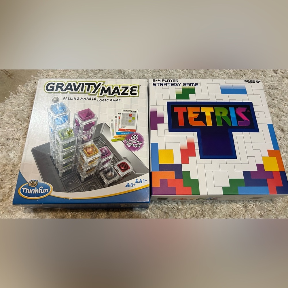 Gravity Maze and Tetris Strategy Games